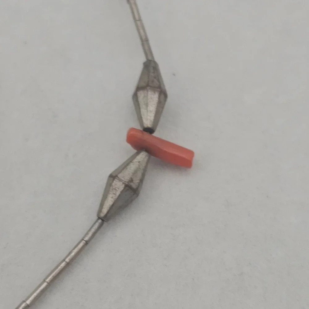 Liquid Silver Necklace Silver Coral Turquoise Southwestern Necklace Desert